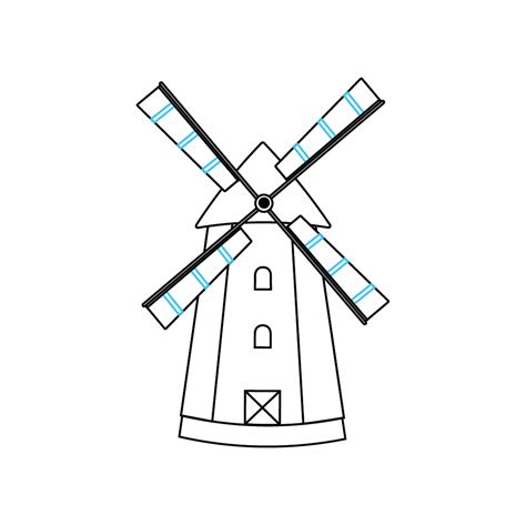 How to Draw a Windmill Really Easy Drawing Tutorial