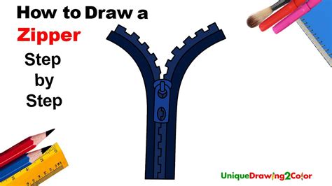 How to Draw a Zipper YouTube