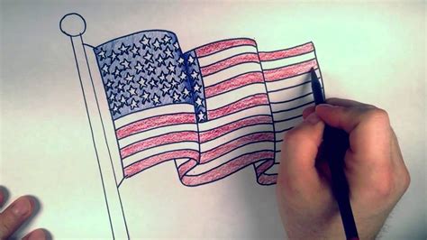 How to Draw an American Flag Coloring Lesson RBH YouTube