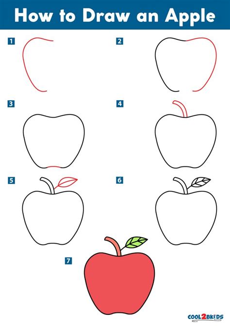 How to Draw an Apple Cool2bKids