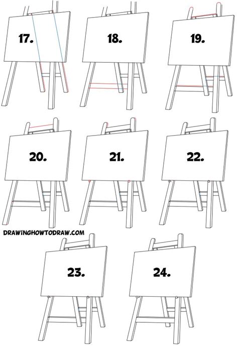 How to Draw an Easel Easy Step by Step Drawing Tutorial for Beginners
