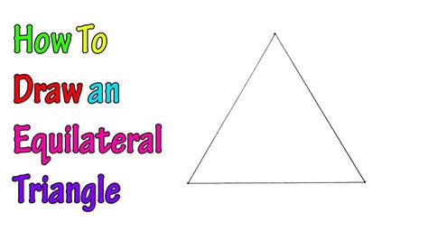How to Draw an Equilateral Triangle (Regular Triangle) EASY Step by