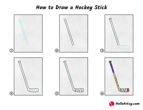 How to Draw an Ice Hockey Stick StepbyStep Guide