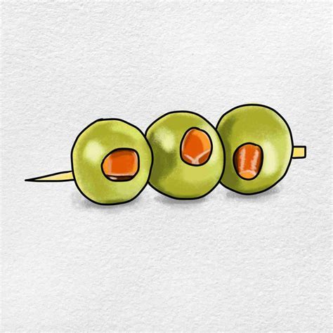 How to Draw an Olive HelloArtsy