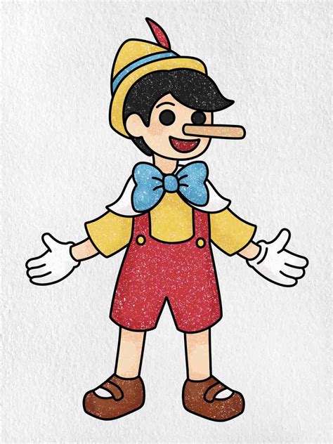 How to Draw and Paint Pinocchio from Pinocchio Satisfying and