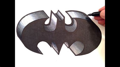 How to Draw the BATMAN Logo in 3D YouTube