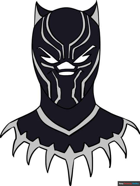 How to Draw the Black Panther Really Easy Drawing Tutorial