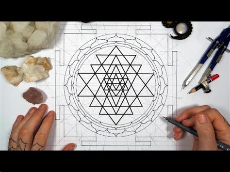 How to Draw the Full Sri Yantra Step by Step Tutorial YouTube