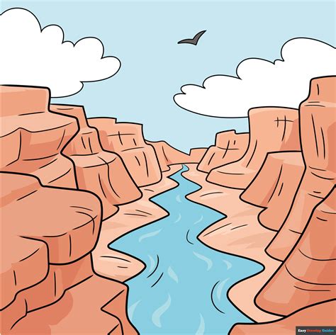 How to Draw the Grand Canyon Step by Step Easy Drawing Guides Drawing Howtos