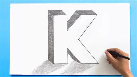 How to Draw the Letter K in 3D YouTube