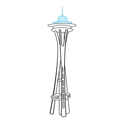 How to Draw the Space Needle Really Easy Drawing Tutorial