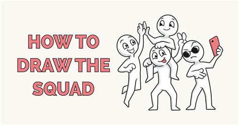 How to Draw the Squad Really Easy Drawing Tutorial