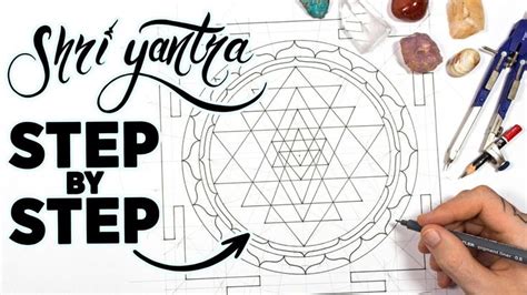 How to Draw the Sri Yantra Step by Step Sacred Geometry Drawing
