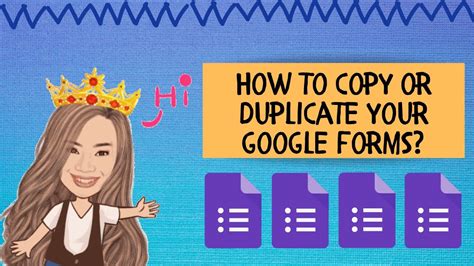How to Duplicate a Google Form YouTube