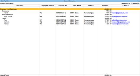 How to EMail Multiple Pay Slips in TallyPrime TallyHelp