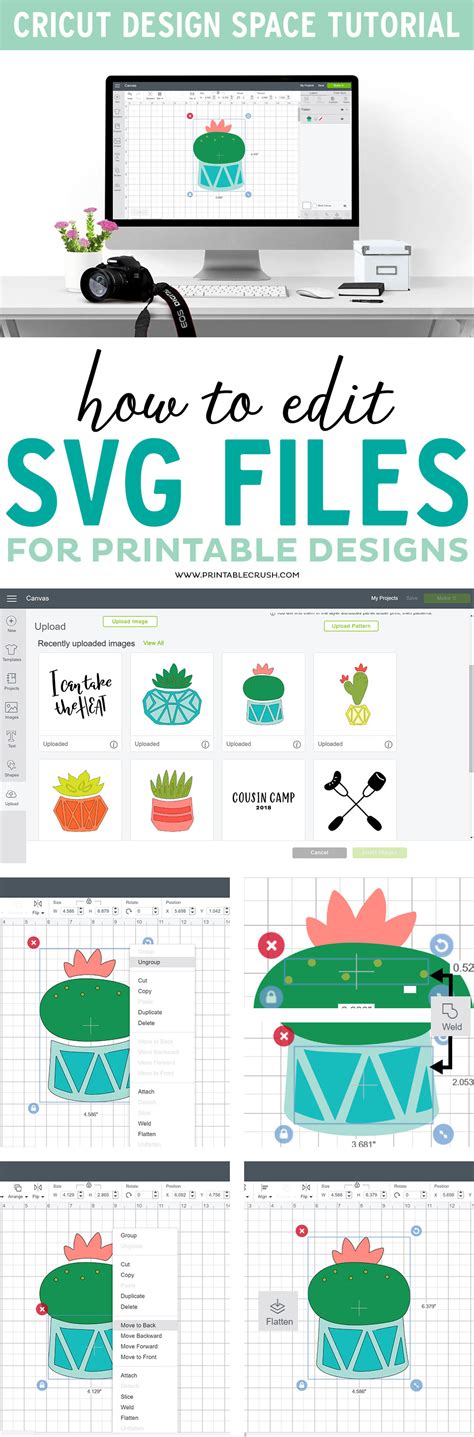 How to Edit SVG Files for Printables in Cricut Design Space Printable