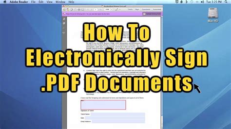 How to Electronically Sign a Document YouTube