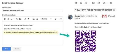 How to Embed Barcode and QR Code in Google Form emails Digital