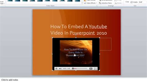 How to Embed YouTube Videos in PowerPoint 2010