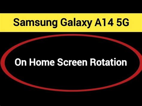 How to Enable Auto-rotate on Samsung Galaxy A14 4G Phone