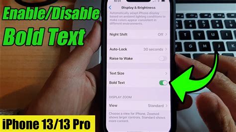 How to Enable Bold Text on iPhone YouTube