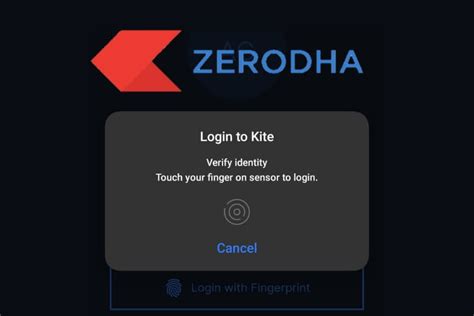 How to Enable Fingerprint Lock or Touch ID in Zerodha Kite App