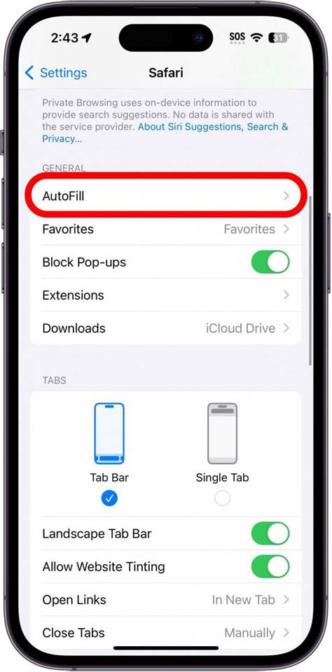 How to Enable or Change AutoFill Information on an iPhone