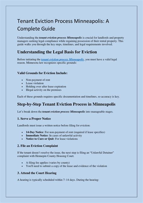 How to Evict a Tenant Step by Step Guide amp Tenant Eviction Process