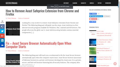 How to Exit Full Screen on Chrome Browser - GeekerMag