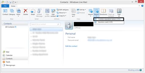 How to Export Contacts From Windows Mail