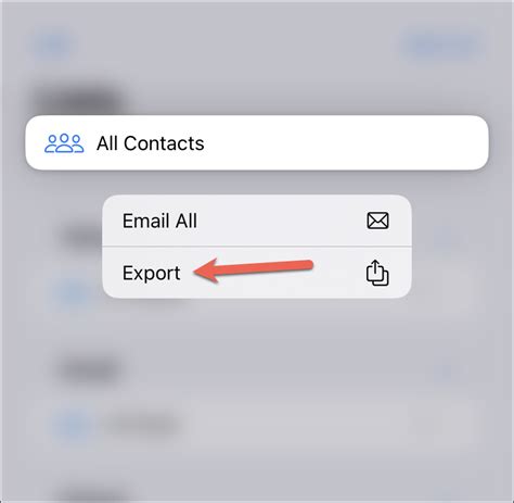 How to Export Contacts From iPhone