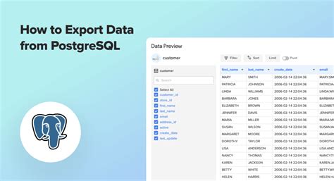 How to Export Data from PostgreSQL Coefficient