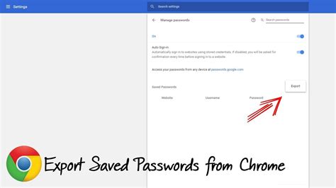 How to Export Saved Passwords in Google Chrome - Winaero