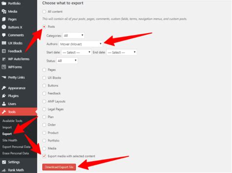 How to Export WordPress Posts with Images Prevent Direct Access