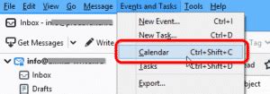 How to Export the Outlook Calendar to Thunderbird