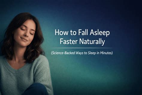 How to Fall Asleep Faster Naturally