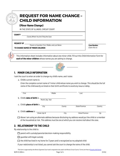 How to File Child Name Change in Illinois Name Change Illinois