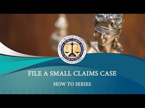 How to File a Small Claims Case YouTube