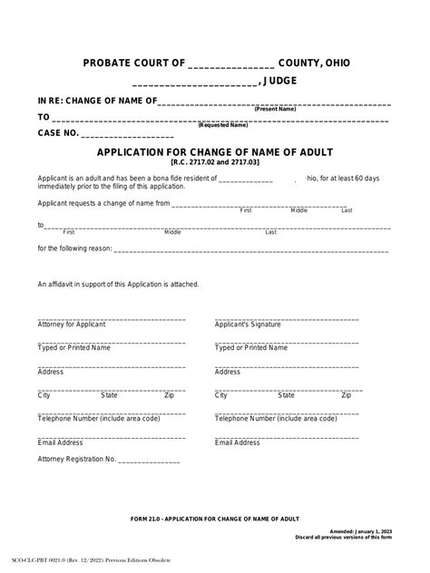How to File an Adult Name Change in Ohio Name Change Ohio