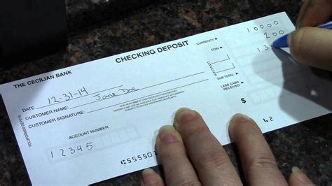 How to Fill Out a Deposit Slip Carousel Checks YouTube