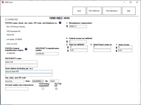 How to Fill Out and Print 1099NEC Forms