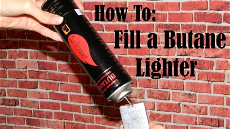 How to Fill a Butane Lighter - YouTube