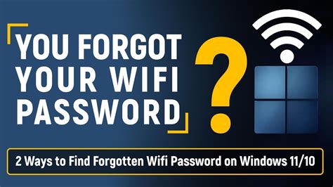 How to Find Forgotten Wifi Password on Windows 10 / 11 Find Wifi ...