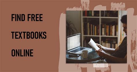 How to Find Free Textbooks Online