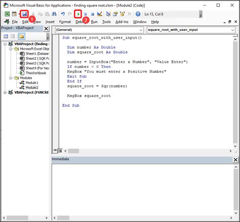 How to Find Square Root in Excel VBA (3 Suitable Methods)