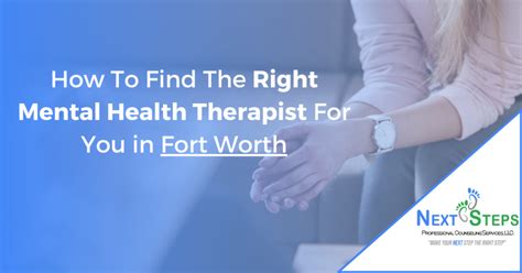 How to Find Therapists in Fort Worth - Fort Wellness Counseling