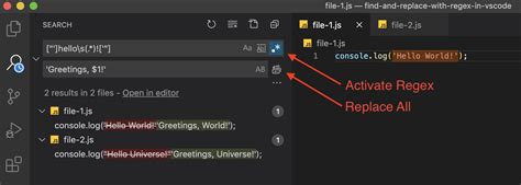 How to Find and Replace Groups with Regex in VSCode