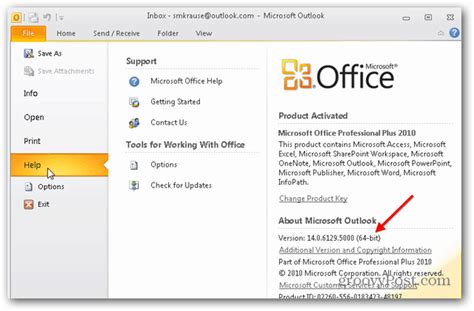 How to Find out If Your Outlook Installation Is 32 Bit or 64 Bit