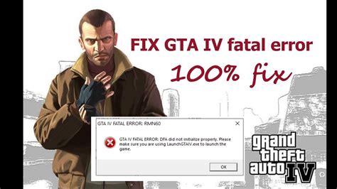 How to Fix  Error in GTA 4 YouTube.
