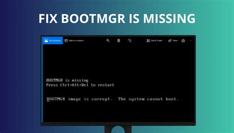 How to Fix BOOTMGR Is Missing in Windows